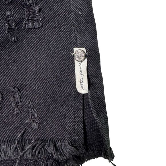 One Teaspoon 2020 Denim Mini Skirt Black Oak Women’s Size 28 Jean‎ 4474 - Picture 5 of 8